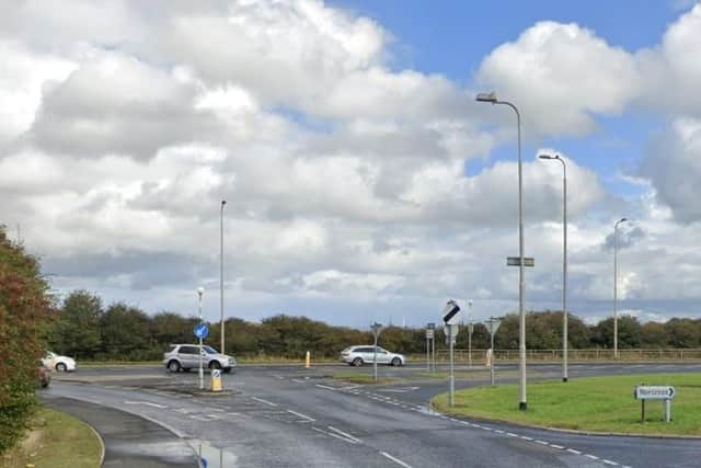 Anchorsholme Lane was closed near the junction with Amounderness Way following a car crash (Credit: Google)