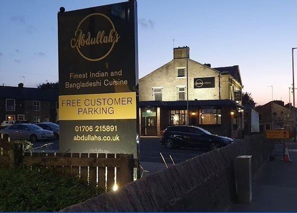 Abdullah's Restaurant (Rising Bridge) is in also in the running for the Curry Restaurant of the Year 2023