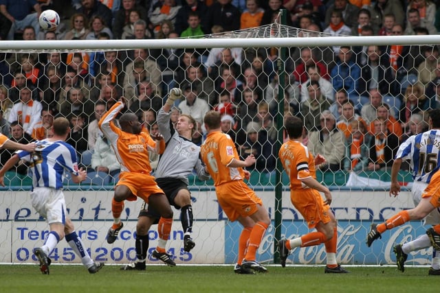 Joe Hart produces a fine save from Martin McIntosh