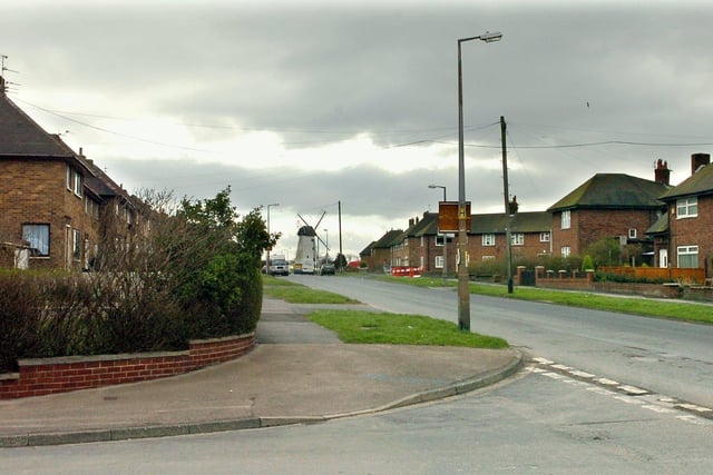 Junction of Ambleside Road with Langdale Road (right) at Mereside, Blackpool