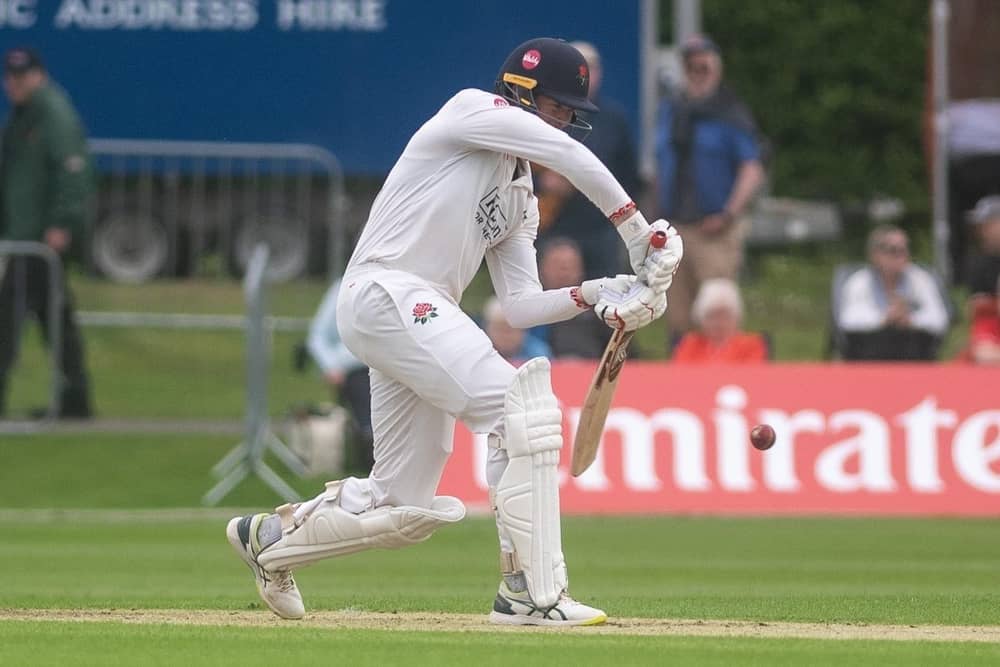 Keaton Jennings made 49 in Lancashire's first innings at Blackpool CC Photo: Daniel Martino