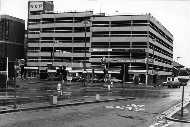 NCP Car Park, at the junction of Central Drive and Rigby Road in 1984