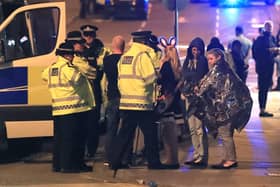 Police at the Manchester Arena on the fateful night, as nearly a third of young survivors of the Manchester Arena bombing have received no professional support, according to a report released on the sixth anniversary of the attack