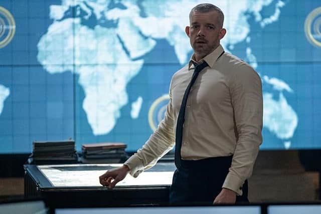 Barclay Pierre-Dupont (Russell Tovey) goes on a secret mission by mistake in the new Doctor Who spin-off The War Between the Land and the Sea (Picture: BBC Studios/Bad Wolf/Samuel Dore)