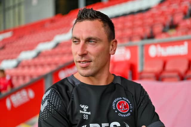 Fleetwood Town head coach Scott Brown Picture: Adam Gee