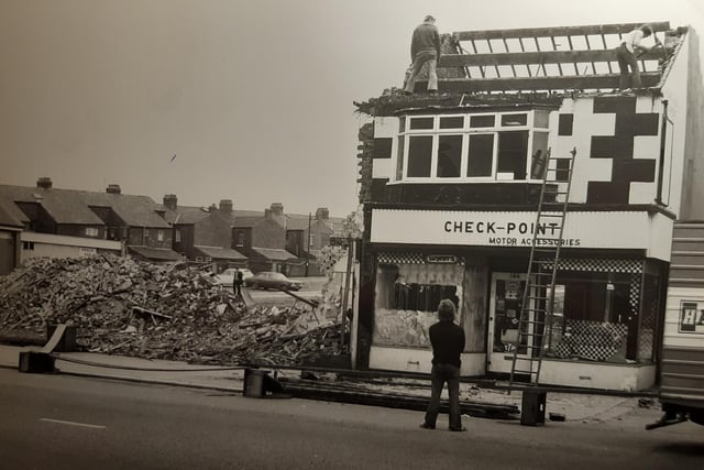 Ibbison Street's last stand in the 1975 as properties were pulled down for a new development