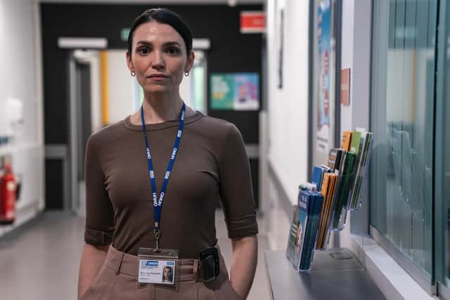 Selin Hizli plays DrSophia Hernandez in the new series of IYV medical drama Malpractice (Picture: World Productions/ITV)