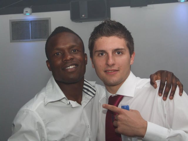 Blackpool Football Club Party Marcus Bean and Lewis Edge