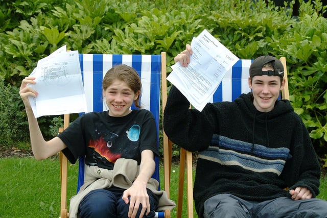 Jessie Garman and Cash Garman in 2002 at Blackpool & Fylde College