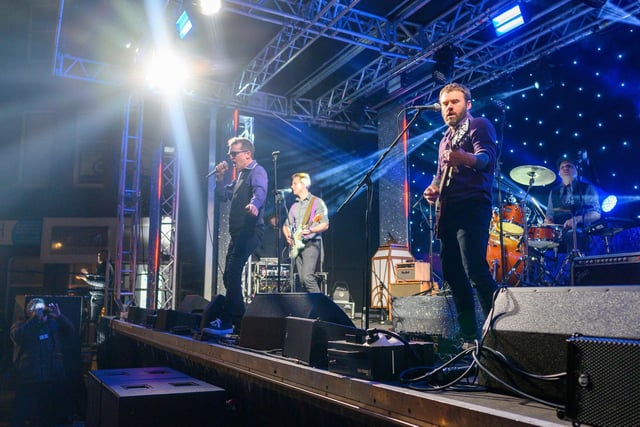 Party band Deadbeats were among the acts which took to the stage at Lytham's big switch-on day.