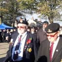 Veterans during Remembrance Sunday in Fleetwood 2021.