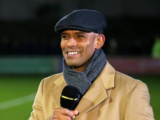 Former England star turned football pundit Trevor Sinclair