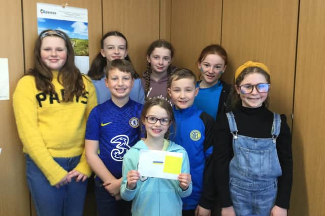 The Worship Group at Freckleton Church of England Primary School organised a school-wide non uniform day to raise money for Ukraine.