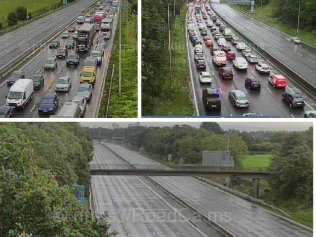 The M62 is closed in both directions between J11 (Birchwood) and J12 (M60) due to a serious collision at around 00.15am this morning (Tueday, September 19)