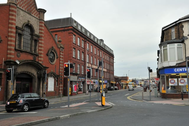 The old King Edward Cinema to the left, the apartments pictured and King Edward pub in 2014. They will remain but will be converted and upgraded into holiday accommodation, restaurants and bars as part of the Heritage Quarter.
