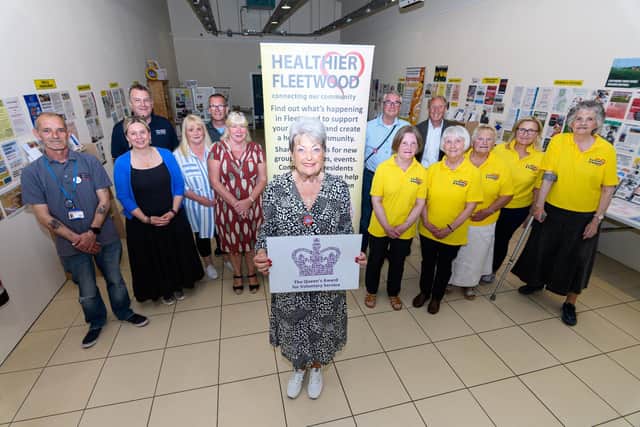 Members from Healthier Fleetwood which has been recognised with the Queen's Award for Voluntary Service, recognising the efforts the group has made to try and improve health and wellbeing in the town. Photo: Kelvin Stuttard