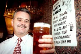Bloomfield landlord Peter McCulloch was proud of his cheap Happy Hour prices in 1999