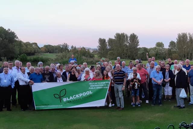 Campaigners at Stanley Park Golf Course