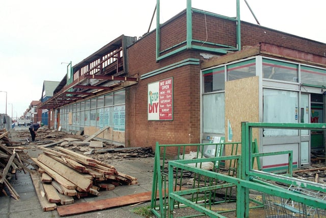 The former First Stop DIY store on Victoria Road West in Cleveleys was demolished to make way for a Wacky Warehouse and pub in 1999
