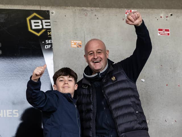 Seasiders supporters made the trip to Northampton.