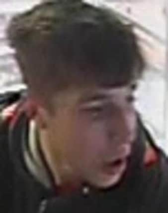 Blackpool Police are appealing for help to identify a man after a 15-year-old boy was threatened with a knife on a bus in Albany Avenue.