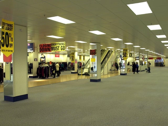 Just a few last minute bargains to be had in an almost empty C&A