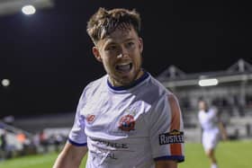 Owen Evans scored AFC Fylde's late equaliser against Boreham Wood Picture: Steve McLellan