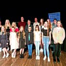 Group shot of the finalists in the 2022 Pop Idol event, organised by Blackpool Music Service