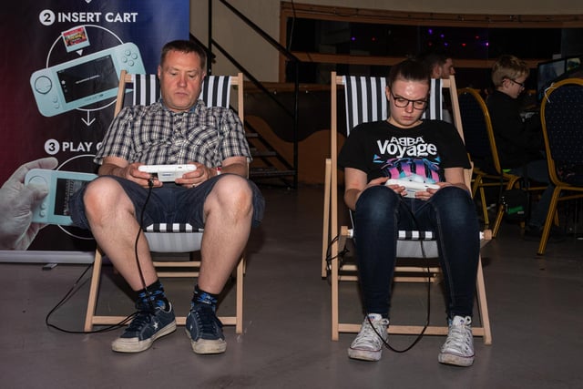 Deck chairs were the perfect seaside seats for gamers at the Play Expo 2023 at Norbreck Castle in Blackpool. Photo: Kelvin Lister-Stuttard