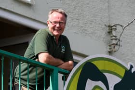 Animal Manager at Blackpool Zoo Mike Woolham outside his apartment at the zoo which overlooks the Camel enclosure. Photo: Kelvin Stuttard