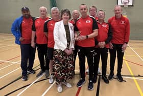 Walking Cricketers competed in a Bash competition at Blackpool Sports Centre Photo: Fylde Coast Cricket Coaching