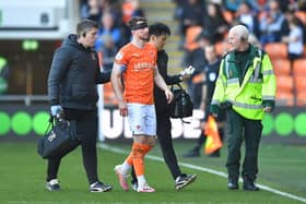 Husband was able to leave the pitch without a stretcher