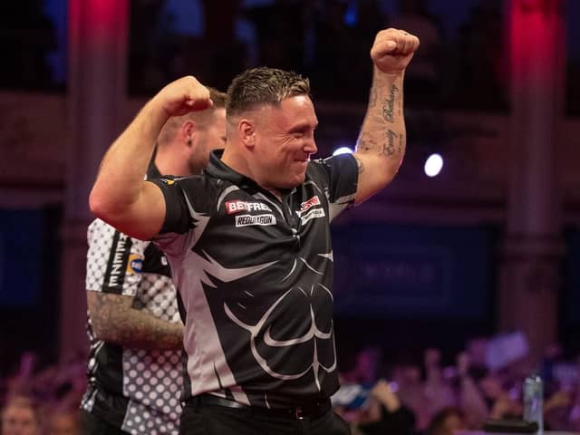 Gerwyn Price hit a nine-darter during his semi-final win Picture: Taylor Lanning/PDC