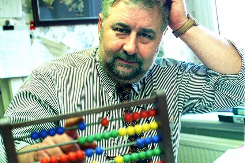 Head for figures - Revoe School headteacher Bill Horsley trying to balance his books