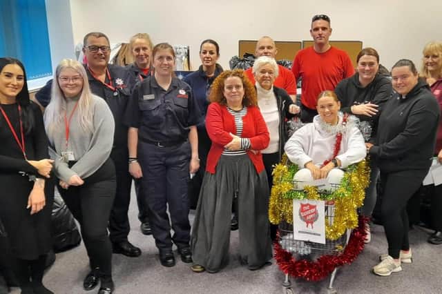 Volunteers from The Salvation Army, local fire service and Salvation Army hostel in Fleetwood, George Williams House, supported the sorting and packing of thousands of presents for children