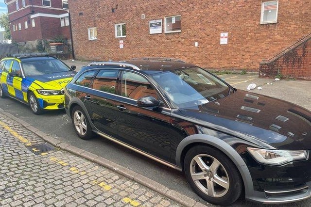 The driver of this Audi A6 was stopped in Moorbrook Street, Preston.
The driver had  previously taken out a one-month insurance policy that ended in June but told officers he “forgot” to renew it. 
The driver was reported and the vehicle seized.