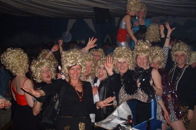 Funny wigs for a cracking night out - are you in this Heaven and Hell scene?