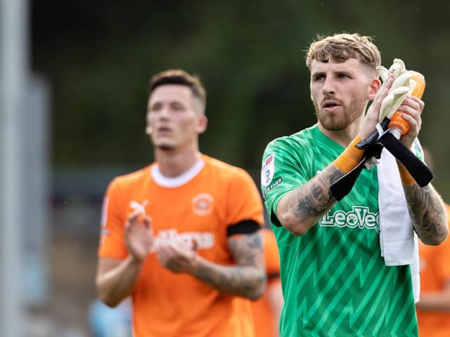 Dan Grimshaw made a number of saves, with the standout coming just before the break.