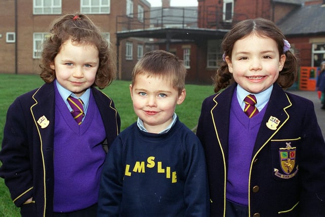 Pupils at Elmslie School in 2000