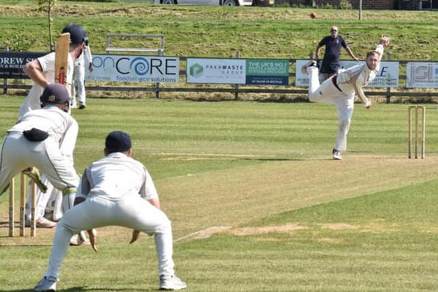 Matt Grindley took six wickets in Blackpool's first league win over the season over Garstang