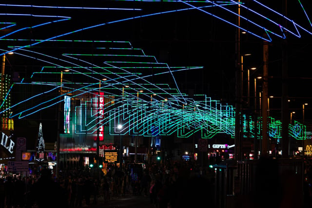 A specially-commissioned sound and light show on The Blackpool Tower ttook place before a fireworks finale over the seafront. Photo: Kelvin Lister-Stuttard