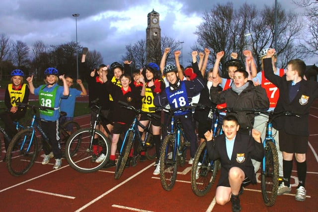 Schools cycling event at Blackpool's Stanley Park, featuring children from Collegiate, Bispham, Palatine and Beacon Hill schools