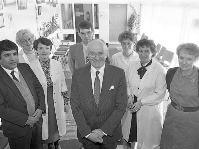 A Preston-born doctor has just returned more than 4,000 miles to start a new job. Dr Christopher Dickson has joined a Kirkham practice on the retirement of Dr John Parry after more than 15 years in the town. Dr Parry is pictured saying farewell to some of his colleagues at Kirkham