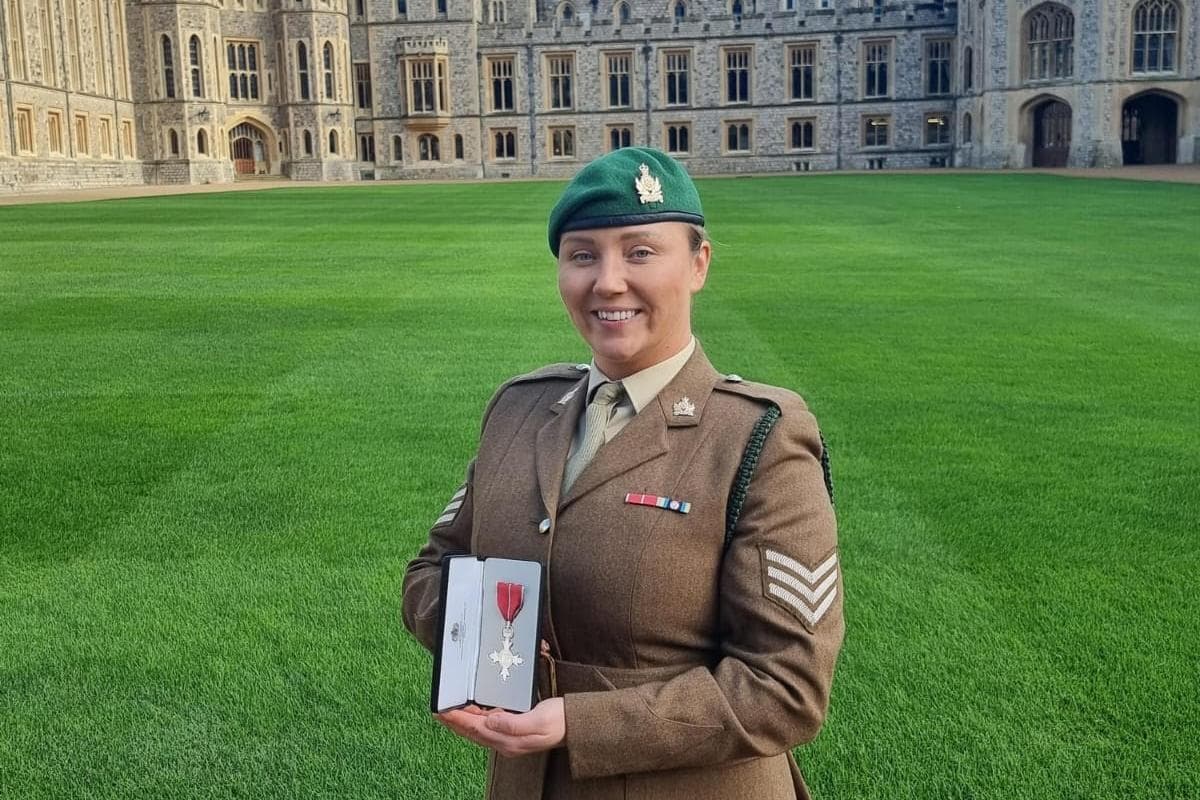 Key Sergeant Army sergeant from Blackpool is awarded an MBE after she helped key ...