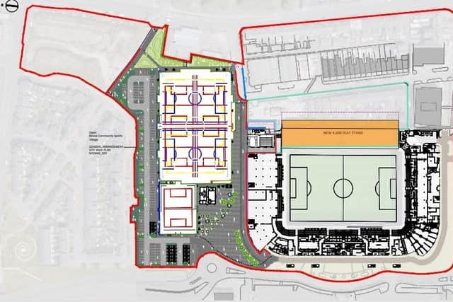 The masterplan for the site