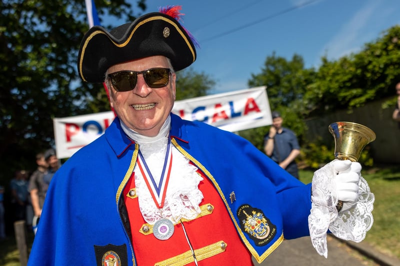 Poulton Town Crier Mike Middleton, during Poulton Gala