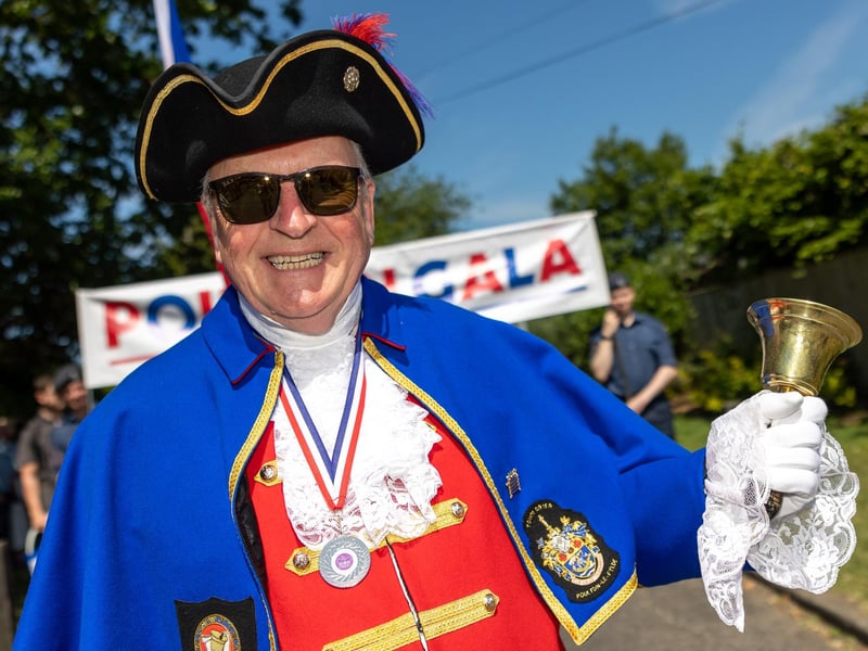 Poulton Town Crier Mike Middleton, during Poulton Gala