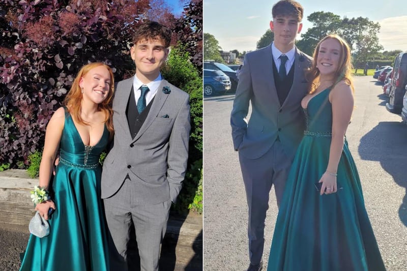 Rhianna Harper and Alfie Conner from Baines School. Prom held at Glass House, Staining Lodge on July, 4.