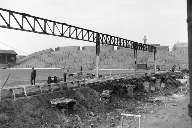 New sheds go up at Blackpool FC - what year would it have been?