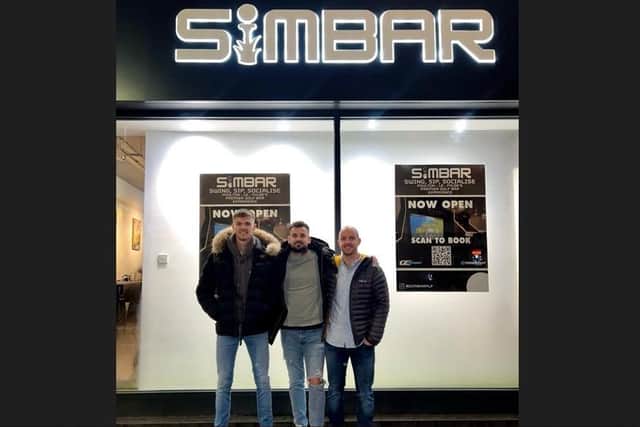 SimBar trio - Harvey Ross, Tom Farrell and Rob Bullen are the team behind the new golf simulation bar in Poulton.